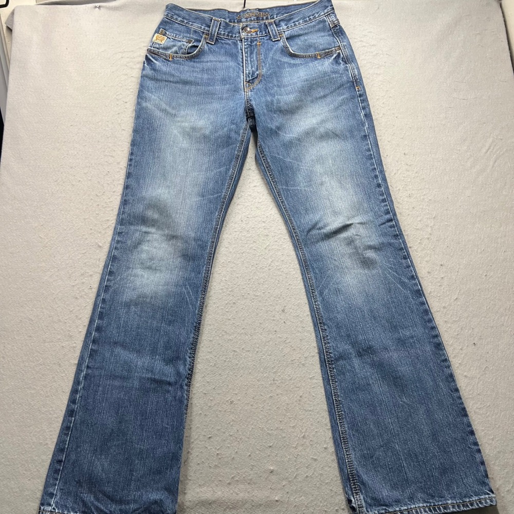 Cinch Carter Mens Blue Relaxed Fit Western Denim Jeans 32x36 MB96134001